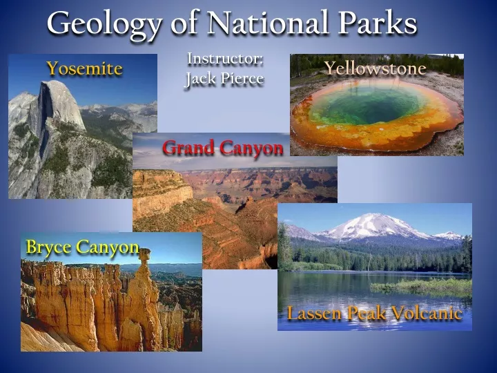 geology of national parks