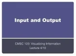 Input and Output - slide 1