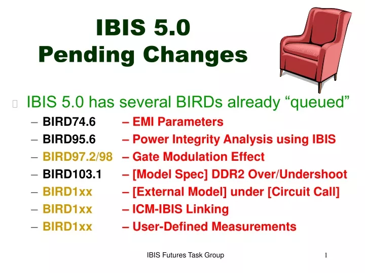 ibis 5 0 pending changes