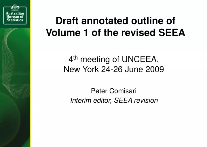 draft annotated outline of volume