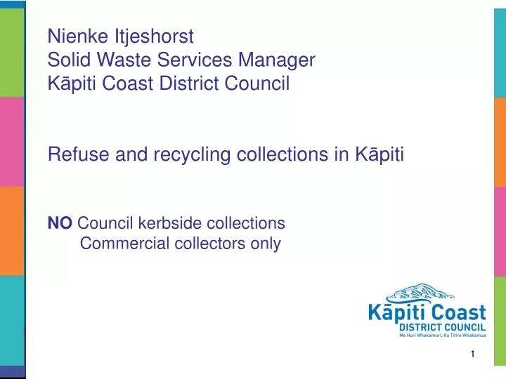 nienke itjeshorst solid waste services manager