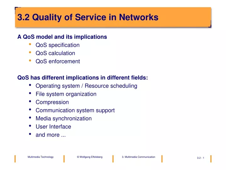 3 2 quality of service in networks
