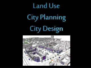 Land Use City Planning City Design