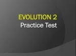 EVOLUTION 2  Practice Test - slide 1