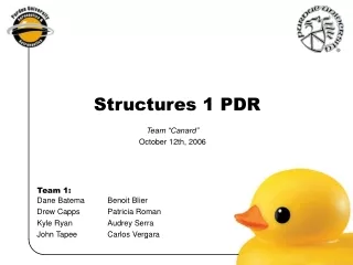 Structures 1 PDR