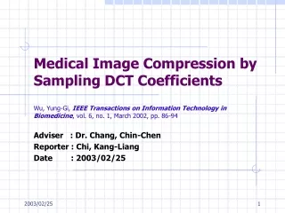 Medical Image Compression by Sampling DCT Coefficients