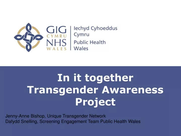 in it together transgender awareness project