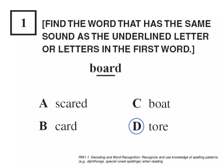 rw1 1 decoding and word recognition recognize
