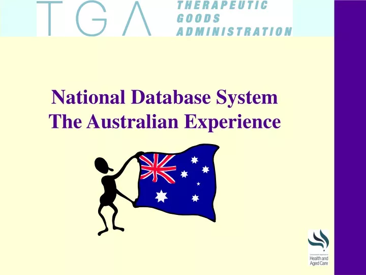 national database system the australian experience