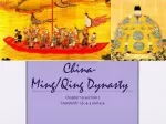 China-  Ming/Qing Dynasty