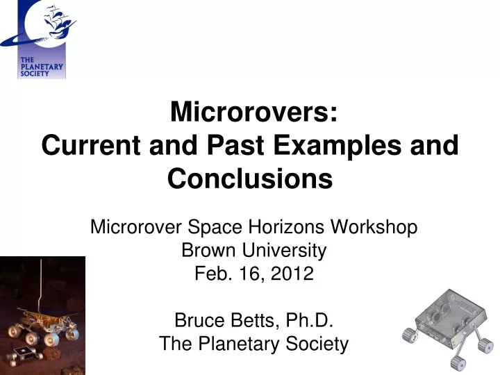 microrovers current and past examples and conclusions