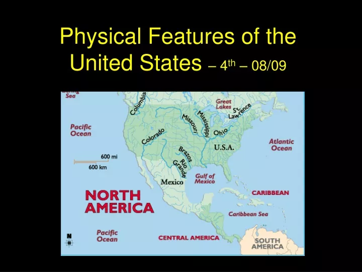 physical features of the united states 4 th 08 09