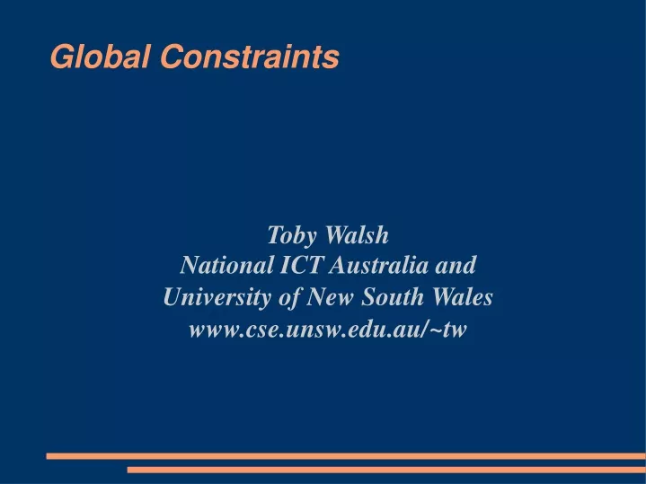 toby walsh national ict australia and university of new south wales www cse unsw edu au tw