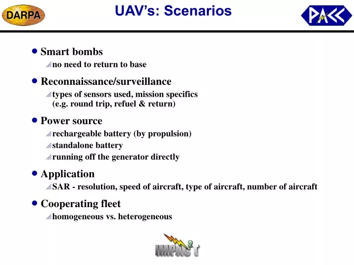 uav s scenarios