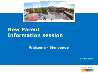 New Parent Information session