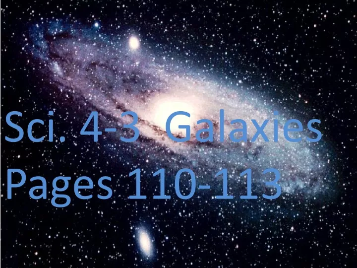 sci 4 3 galaxies pages 110 113