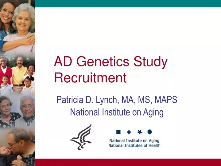 ad genetics study recruitment