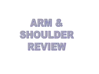 ARM &amp; SHOULDER REVIEW