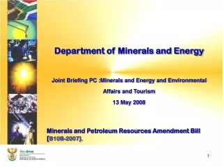 Department of Minerals and Energy