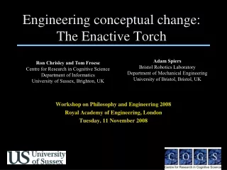 Engineering conceptual change: The Enactive Torch