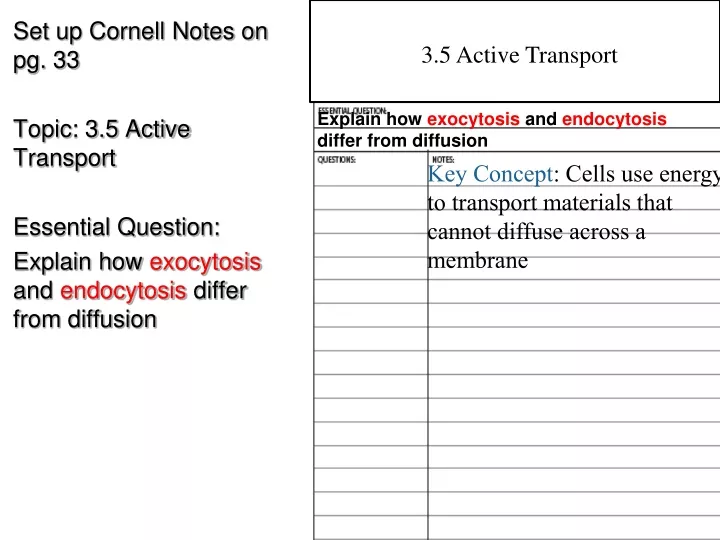 3 5 active transport