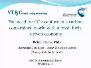 The need for CO2 capture in a carbon-constrained world with a fossil fuels-driven economy