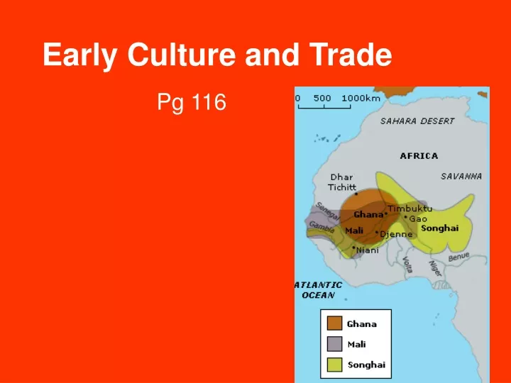 early culture and trade