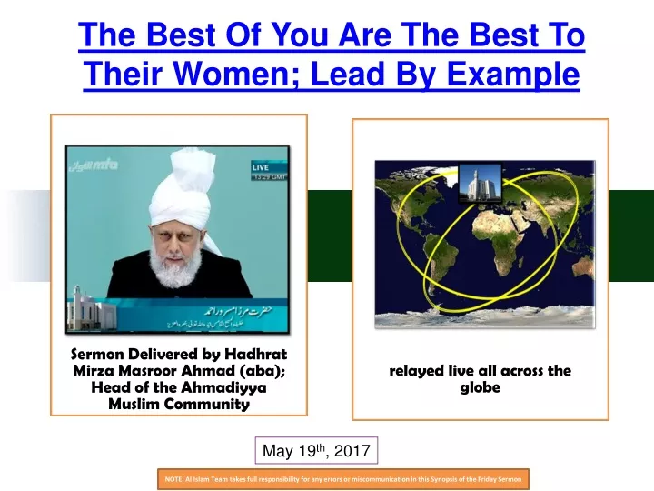 the best of you are the best to their women lead