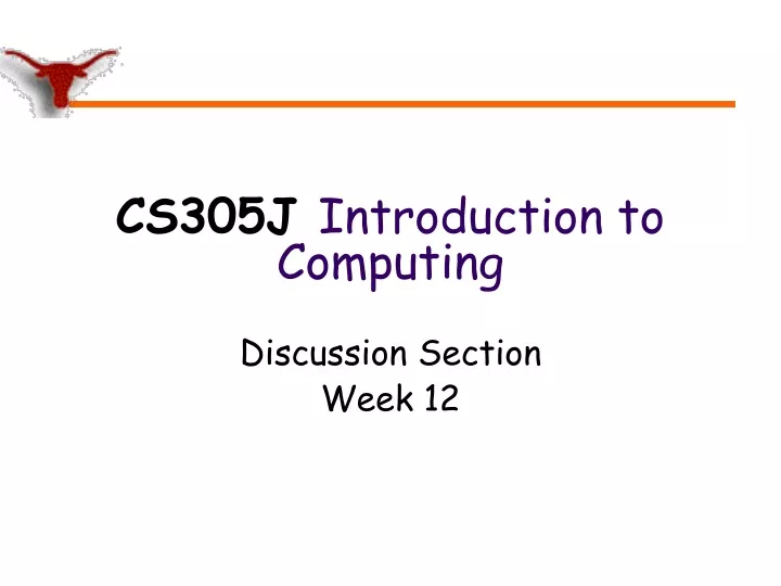 cs305j introduction to computing