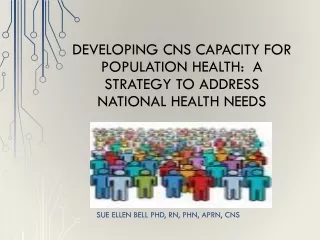 Developing CNS Capacity  foR  Population Health:  A Strategy to Address national Health Needs