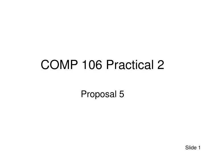 comp 106 practical 2