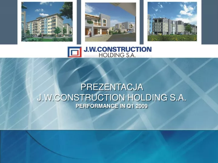prezentacja j w construction holding