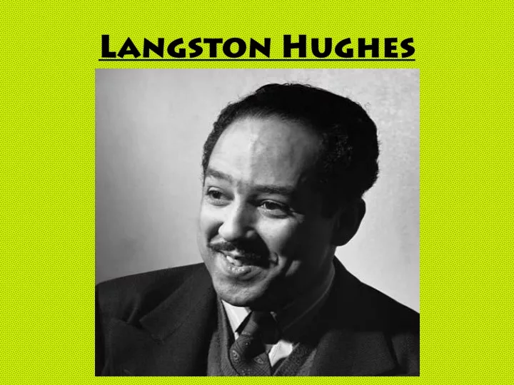 langston hughes