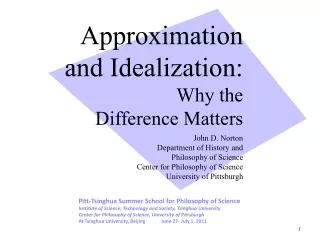 Approximation and Idealization: Why the Difference Matters