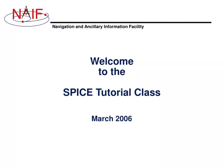 welcome to the spice tutorial class