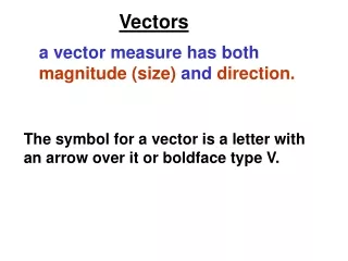 Vectors