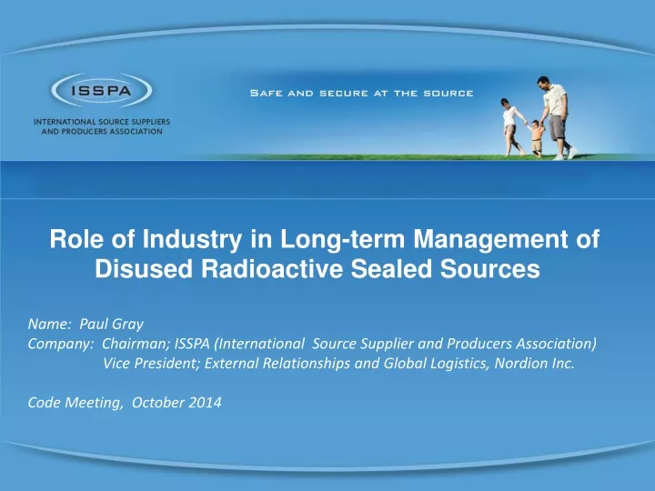 role of industry in long term management