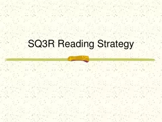 SQ3R Reading Strategy
