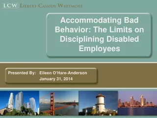 Accommodating Bad Behavior: The Limits on Disciplining Disabled Employees