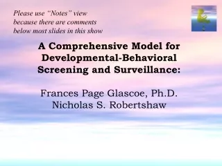 Please use “Notes” view because there are comments below most slides in this show