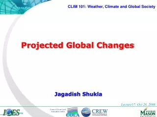 Projected Global Changes