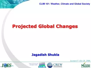 projected global changes