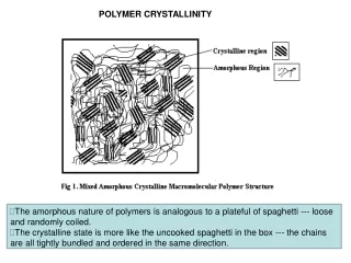 POLYMER CRYSTALL I N I TY