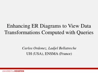 Enhancing ER Diagrams to View Data Transformations Computed with Queries