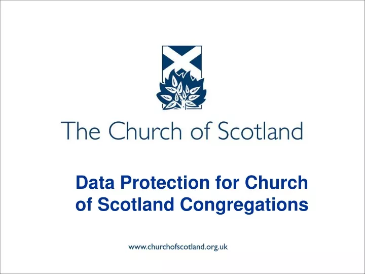 data protection for church of scotland