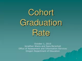 Cohort  Graduation  Rate