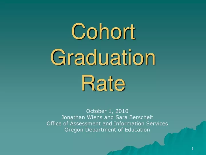 cohort graduation rate