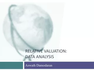 Relative valuation: Data ANALYSIS