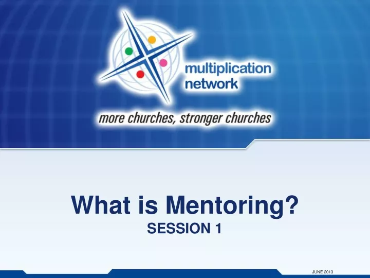 what is mentoring session 1
