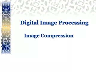 Digital Image Processing Image Compression